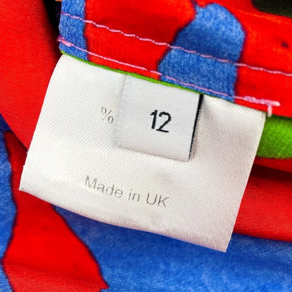 BEATRICE VON TRESCKOW • Colorful Nautical Shell Print Silk Belted Midi Dress, 8 - Picture 13 of 16